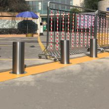 Reliable Factory Home-use Car Parking Spaces Anti-theft Single Electric Stainless Steel Driveway Pop Up Bollards