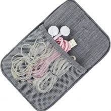 Electronic Accessories Bag,Digital Gadget Organizer Case,Gray thumbnail-4
