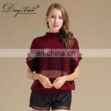 Korea Crew Neck Hot Sale Short Sleeve 100% Cashmere Sweater Women thumbnail-1