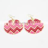 2016 New Design Earrings Enameled Chevron Earrings Fish Hook Fashion Earrings Wholesale thumbnail-3