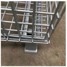 Folding Zinc Coated Warehouse Steel Mesh Storage Cage thumbnail-4