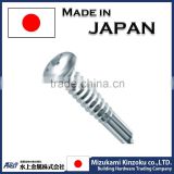 High quality square pan head self drilling screw with high performance made in Japan