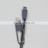 USB Charger Cable for Flat Cable With LED Light and Length 4FT With Pink Color thumbnail-6