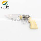 Yangjiang Manufacturer 2015 New Arrival Stainless Steel Gun Shaped Folding Knife
