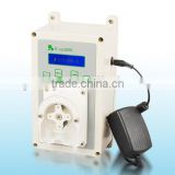 Battery programmable micro detergent dosing peristaltic pump with 32 Dose settings