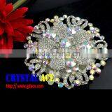 Zinc Alloy Crystal Stone Brooch, Crystal Rhinestone Strass Brooch Pins Wholesale for Wedding Dress thumbnail-6