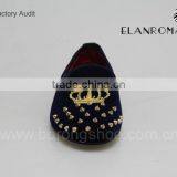 Slip-on Rivet and Embroidery Men Loafers Shoes Flat Velvet Loafer for Men Quality Choice Most Popular thumbnail-3