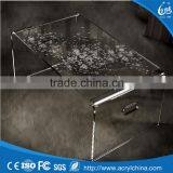 2016 New Snowflakes Acrylic Floor Table Design Transparent Clear Desk Coffee Tea thumbnail-1