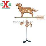 Garden Ornamental Copper Dog Weathervane