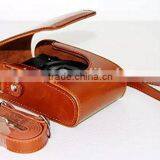High Quality Handmade Leather Camera Case Pouch Bag With Shoulder Strap thumbnail-4