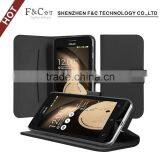 2015 Book Wallet Leather Stand Case for ASUS Zenfone C