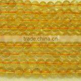 Natural Gemstone AB Grade Citrine Round Beads thumbnail-1
