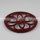 Cast iron pot,Round enamel cast iron trivets,Round enamel cast iron pot mat