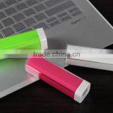 2016 Lipstick Battery Charger Portable Power Bank 1500mah 2000mah 2200mah 2600mah