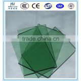 6mm Green tempered glass Green transparent armoured glass