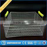 Sliding Clothes Storage Wire Mesh Basket,stainless Steel Metal Wire Basket
