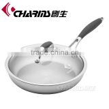 Charms Induction bottom Stainless Steel No oil multi-function frying pan