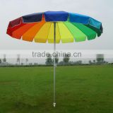 240cm 16ribs rainbow color garden outdoor umbrella