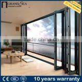 Modern Aluminum Exterior Glass Folding Door thumbnail-5