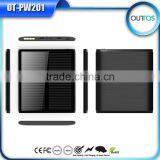 Dual Port Usb Portable Solar Energy Power Bank Charger 12000mah