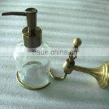 antique bronze elegant brass twisted wall mounted soap dispenser liquid soap bottle bathroom accessories