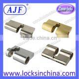 AJF High Quality and Security 80mm Computer Keys Brass Euro Motise Lock Cylinder thumbnail-2