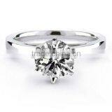 18 K WHITE GOLD DIAMOND WEDDING RING thumbnail-1