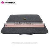 IVYMAX New Design Dark Grey Sleeve Case Cover Ultrabook Netbook Laptop Sleeve Bag for 9.7 Inc Ipad Pro thumbnail-4