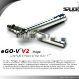Sailebao 2013 hottest slb ego v v,ego-v v2 mega 3-6v LCD variable voltage battery