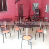 Hpl Compact Laminate Phenolic Plastic Fast Food Restaurant Table And Chair