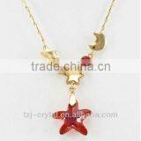 Red Crystal Star Necklace