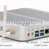 Hystou Barebone Fanless Windows8.1 OS Mini PC With Intel Quad Core i5 - 4200u Gaming Pcs i5 4G RAM, 60G SSD + 160G HDD thumbnail-2