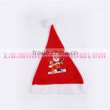 Christmas Supplies Cheap Wholesale Cute Santa Claus Logo Christmas Hat Plain 2015 thumbnail-4