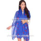 Embroidery Lips Beach Larger Size Scarf 200*145cm thumbnail-1