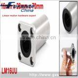 16mm x 28mm x 70mm Square Flange Bushing Router Shaft Linear Bearing LMK16LUU