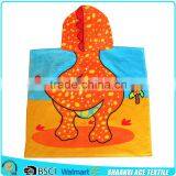 100% Cotton Terry Velour Voyage Image Printing Children Hooded Towelling Poncho thumbnail-5