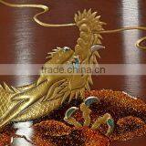 Luxury and High Quality Japanese Temple Bell Dragon Makie Lacquer Orin Pure Gold at Cost-effective , Small Lot Order Available thumbnail-1