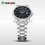 WEIDE Stainless Steel Elegance Mens Custom Logo Quartz Watch 5 Atm Water Resistant thumbnail-5
