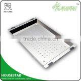 HOUSESTAR SINK FACTORY Stainless Steel 304 Used Colander Types Of Colanders Handmade Kitchen Sink Rectangular Colander thumbnail-5