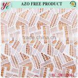 Fashion White Irregular Strips Woven Lace Fabric Embroidery Stone for Garment thumbnail-2