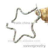 Design Start Shape Stainless Steel Hoop Earrings Wholesale