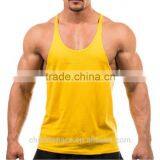 100% Polyester Quick Dry Dri Fit Mens Stringer Tank Top Custom Design Factory Price thumbnail-2