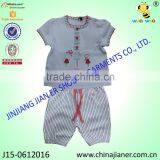 Short Sleeve Two-piece Beautiful Gril Baby Summer Sets thumbnail-2
