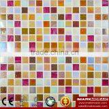 IMARK Mixed Gold Star Glass Mosaic Tile Mix Quartz Glass Mosaic Tile Kitchen Tile Bathroom Tile Wall Art Mosaic Tile Cheap Tile