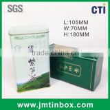 High quality rectangular tea tin can