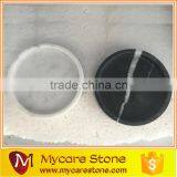 Wholesales Carrara White Round Dia 20cm Marble Tray thumbnail-4