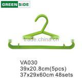 VA300 Factory Price High Quality Metal Laundry Plastic Coated Wire Hanger thumbnail-2