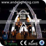 Outdoor Waterproof Christmas Street Decoration LED Arch Motif Lights