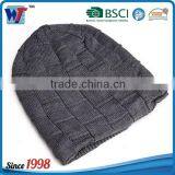 High Quality Promotional Custom Winter Warm Beanie Red Color Knitted Hat thumbnail-6