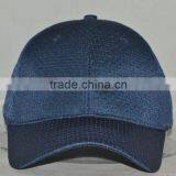 Guangzhou Hat Factory Professional Custom 100% Polyester Fiber Dark Blue Baseball Cap
